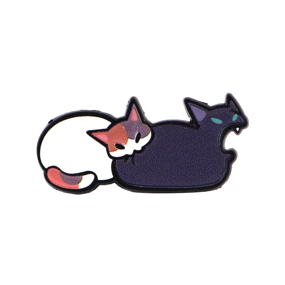 Van Gogh Starry Night Enamel Cat Brooch - Cute Lapel Pin Badge for Backpacks and Costumes - Fashion Jewelry Gift