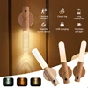 LED USB Night Light Magnetic Wall Lamp Intelligent Light Sensor Control Night Light Closet Light Home Bedroom Table Move Lamp 1