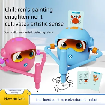 Robot da disegno educativo per bambini Apprendimento interattivo per l'illuminazione della prima infanzia