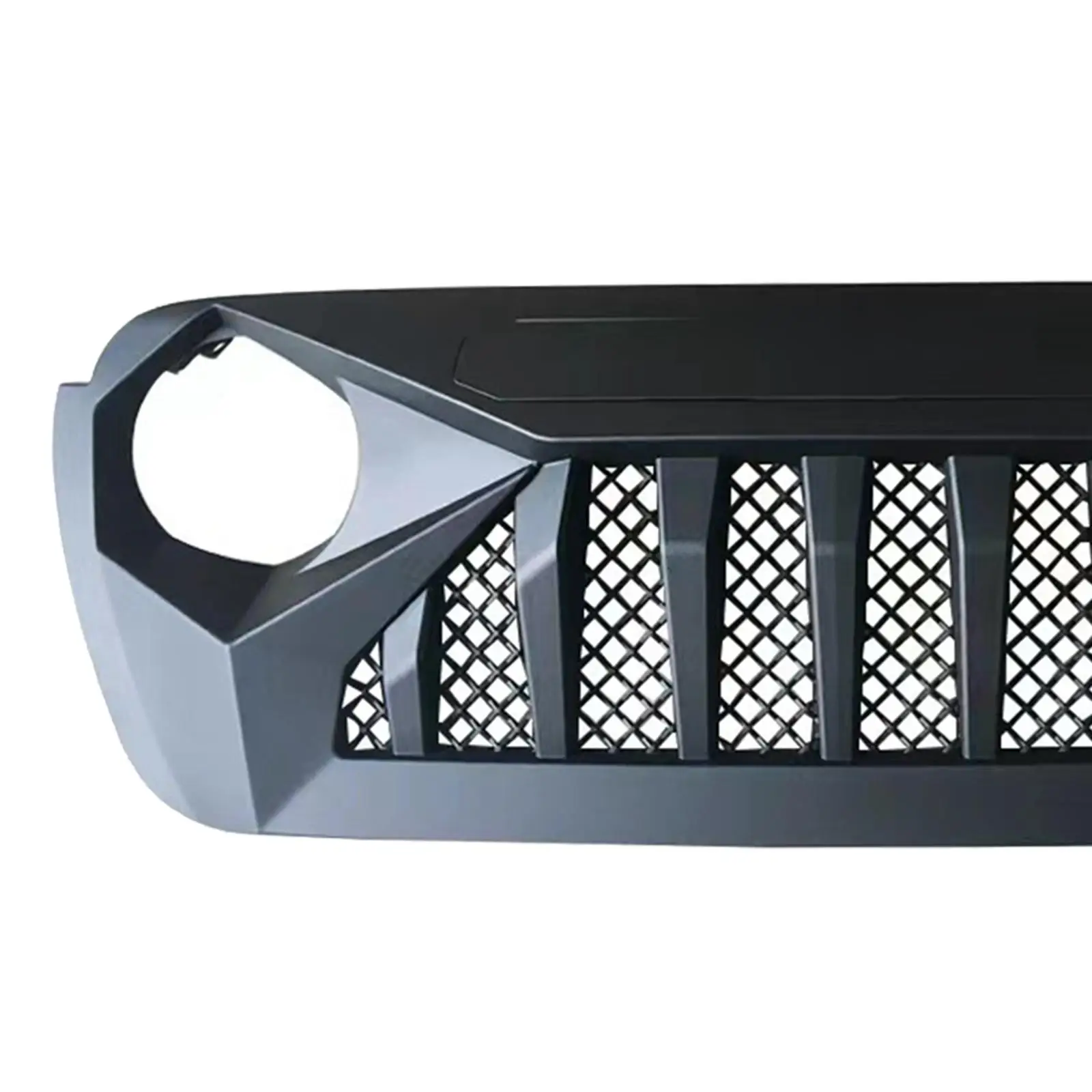

Front Grille Grill Easy Installation Decoration Black Durable Directly Replace for JL Car Accessories