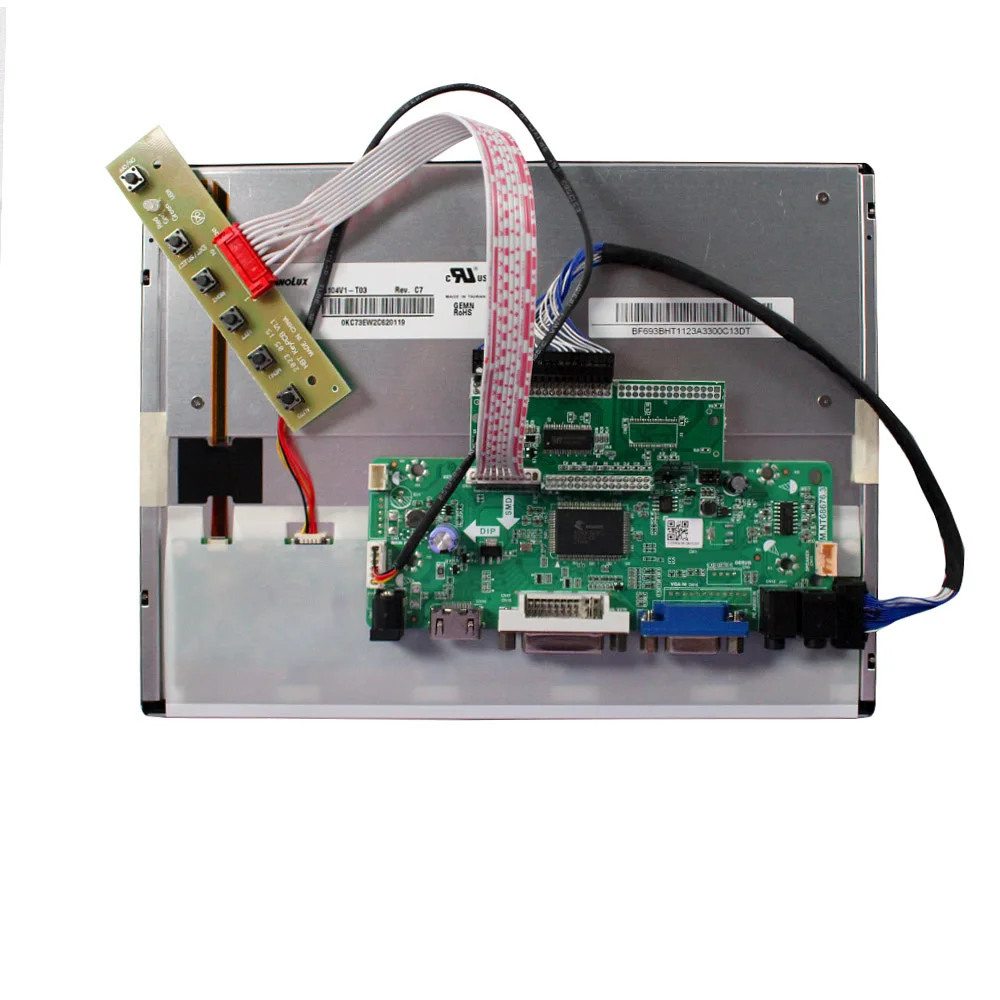 10.4인치 640x480 G104V1-T03 CMOS 31핀 IPS TFT LCD 디스플레이용 HD-MI DVI VGA 오디오 보드