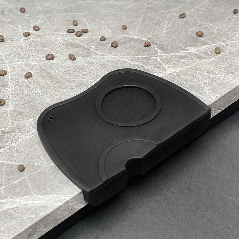 Tappetino In Silicone Per Caffè Espresso - Doppio Foro, Antiscivolo, Resistente Al Calore (Nero, Grande) - 3