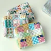 Colorful Aesthetic Pattern Clutch Storage Bag, Student Wash Pouch, Zipper Lightweight Makeup Bag, Versatile Cosmetic Pocket