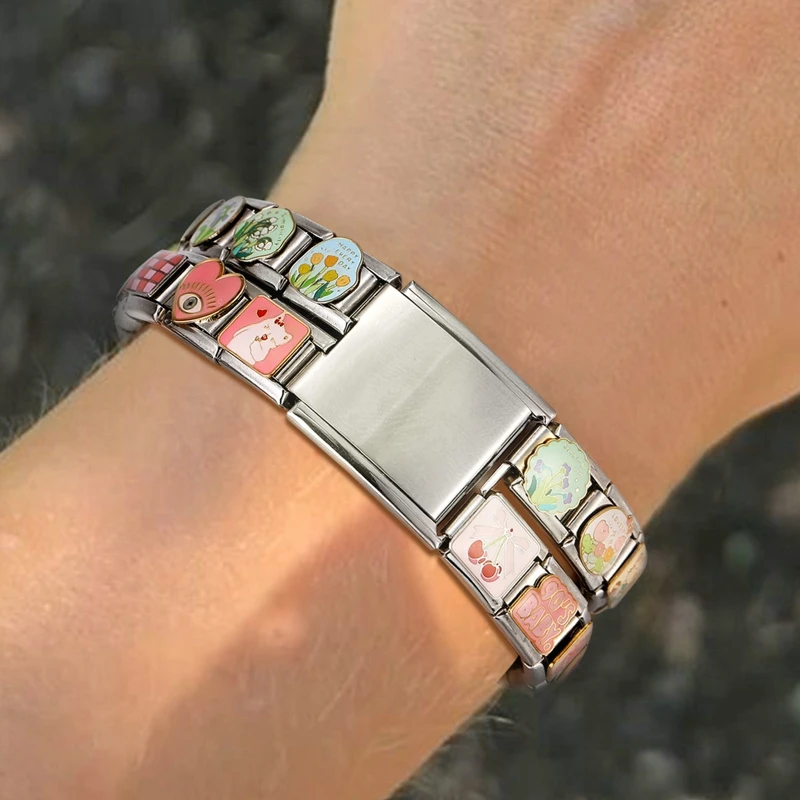 Wholesale Stainless Steel Bracelet Fashion Retro Personality Module Couples
