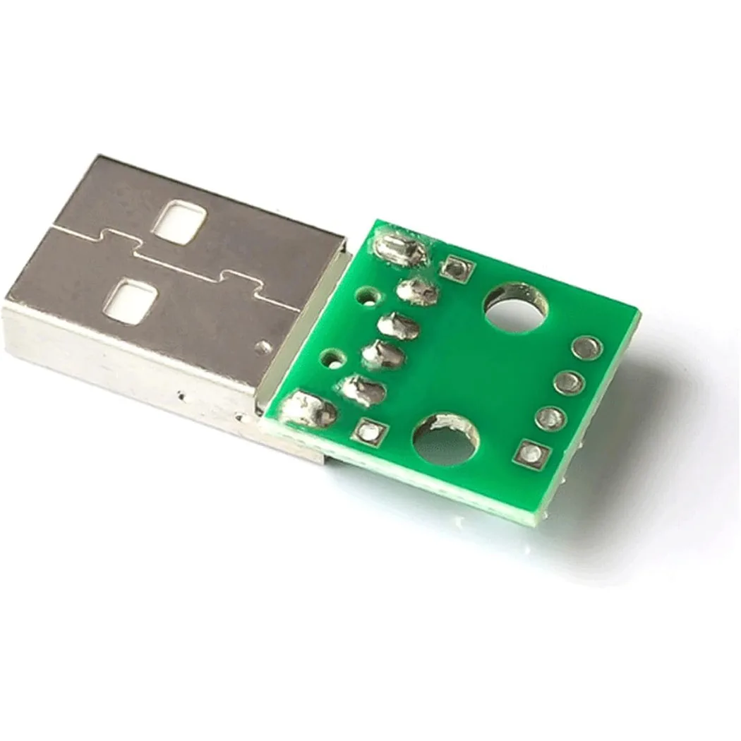 10/20개 USB-A 남성형-DIP 브레이크아웃 보드 어댑터, 2.54mm PCB 보드 모듈용 4핀