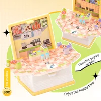 Cute 3D Folding Books Bomb Keyrings Durable Shoulder Bag Hanging Pendant For Key Handbag Decor 1