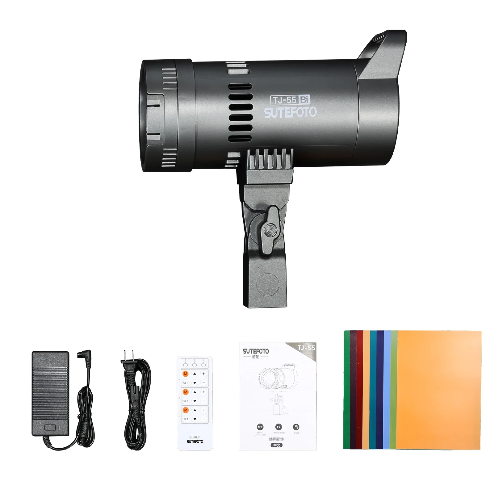 Sutefoto TJ-55 Video Light 55W Bi-color focus lamp 3200K-5600K
