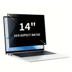 14 - Inch Laptop Privacy Screen Filter - Anti - Glare and Blue Light Shield (Black)