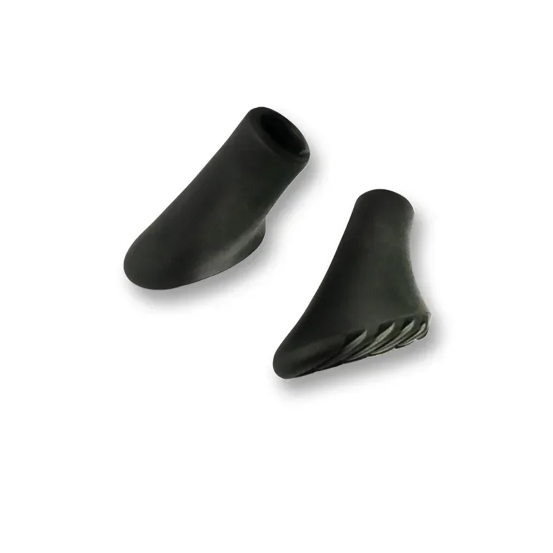 2Pcs Trekking Pole Nordic Walk Stick Cane Outdoor Camp Hike Protector Cap Tip Rubber For