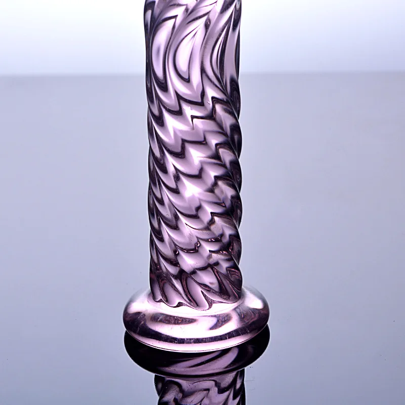 Sex toys 17cm Dildo Realistic Glass Crystal Dildo With suction cup Sex Toys Woman/Lesbian Sex Toy G-spot Orgasme massage stick
