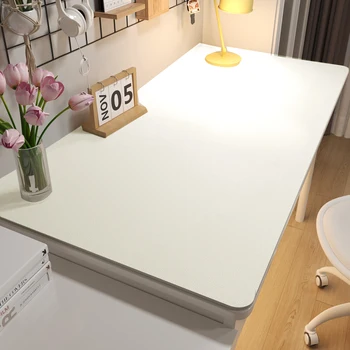 Tovaglia impermeabile in pelle Tavolo da pranzo da cucina Copertura antiscivolo antipolvere Decorazioni per la casa Protezione per tovaglie da scrivania per studenti 1