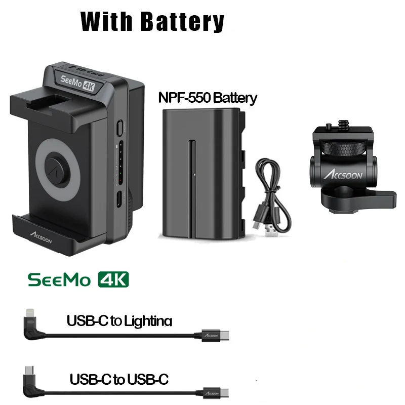 Seemo 4K and battery