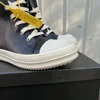 Leather Ro Trainers Men Women Zip Casual Shoes Flat Ankle Boots High Top Lace Up Thick Sole Dark Red Designer Luxury Sneakers 6