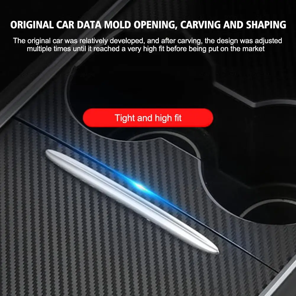 

Для Tesla Y коврик для чашки для Воды Coaster Slot Center Console Центральная обмотка панель управления стикер аксессуары чехол для автомобиля X1T3