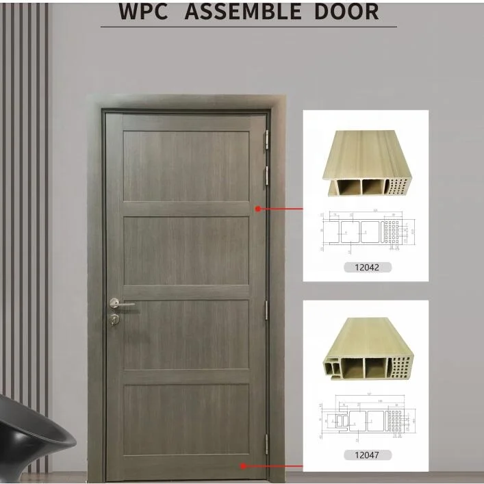 2022 New design bedroom use home use wood wpc door 2