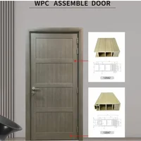 2022 New design bedroom use home use wood wpc door 2