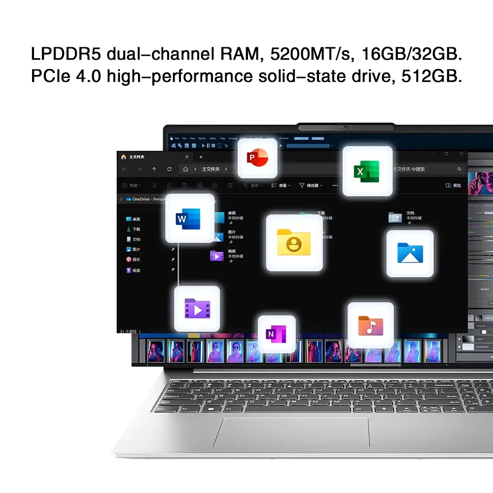 Lenovo XIAOXIN 14 2024 Slim Laptop AMD Ryzen R7 8845H Intel Core i5 13420H 16GB 32GB 512GB 14" 2K Sreen Computer PC Notebook - Image 4