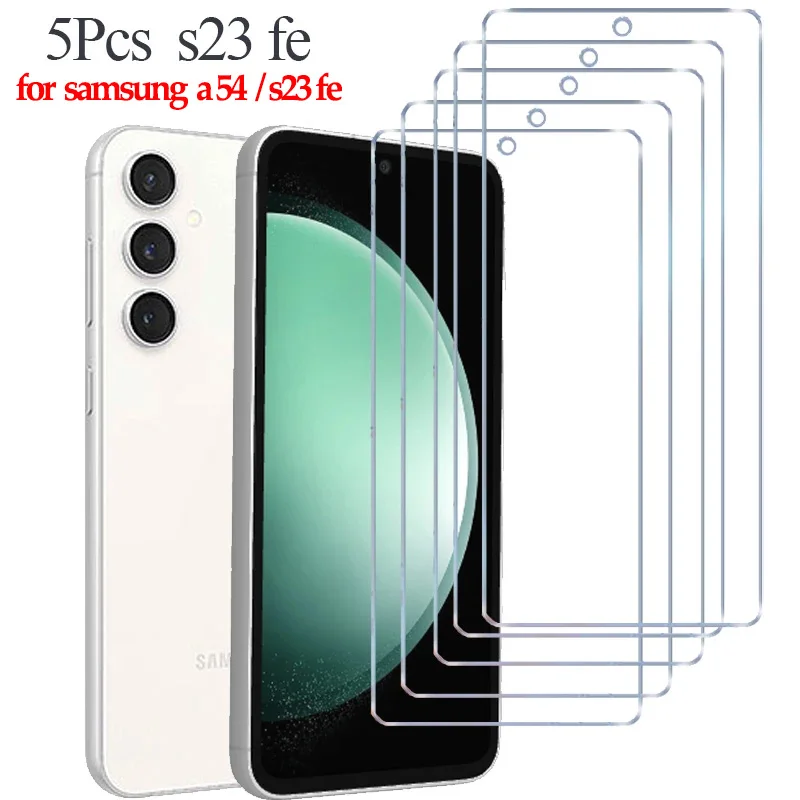 Tempered Glass for Samsung S23 FE Screen Protector S23 FE Glass Film for Samsung A54 S23 FE Protector Glass for Galaxy A54 S23FE Shockproof Cover galaxy s23 fe glass case s23 fe for samsung galaxy s21 fe 5g glass full cover hd screen protector for galaxy s21 fe tempered glass for samsung s21 fe lens film