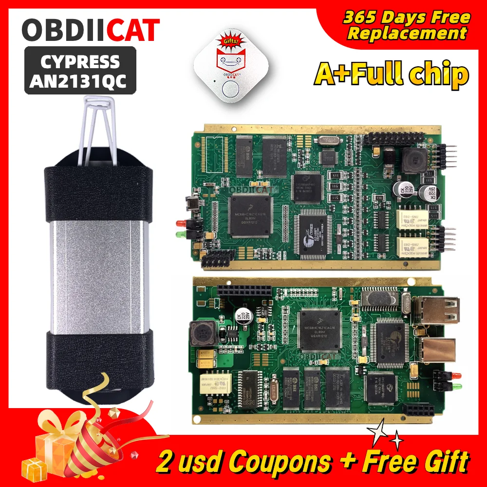 Herramienta de interfaz de diagnóstico OBD2 de Firmware A +, nueva, Can