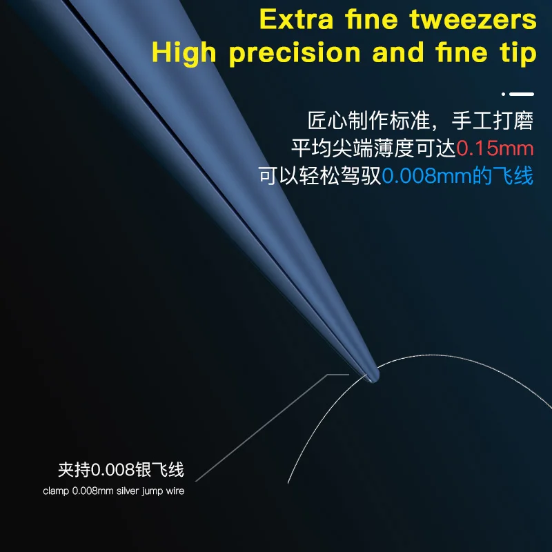 Ultra-Precise Titanium Alloy Non-Magnetic High Hardness Tweezers
