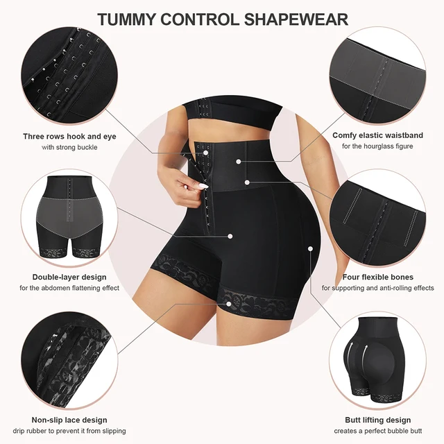 Bandage High Waisted Body Shaper Shorts Shapewear for Women Tummy Control  Thigh Slimming Slip Shorts Butt Lifting Shapewear - AliExpress