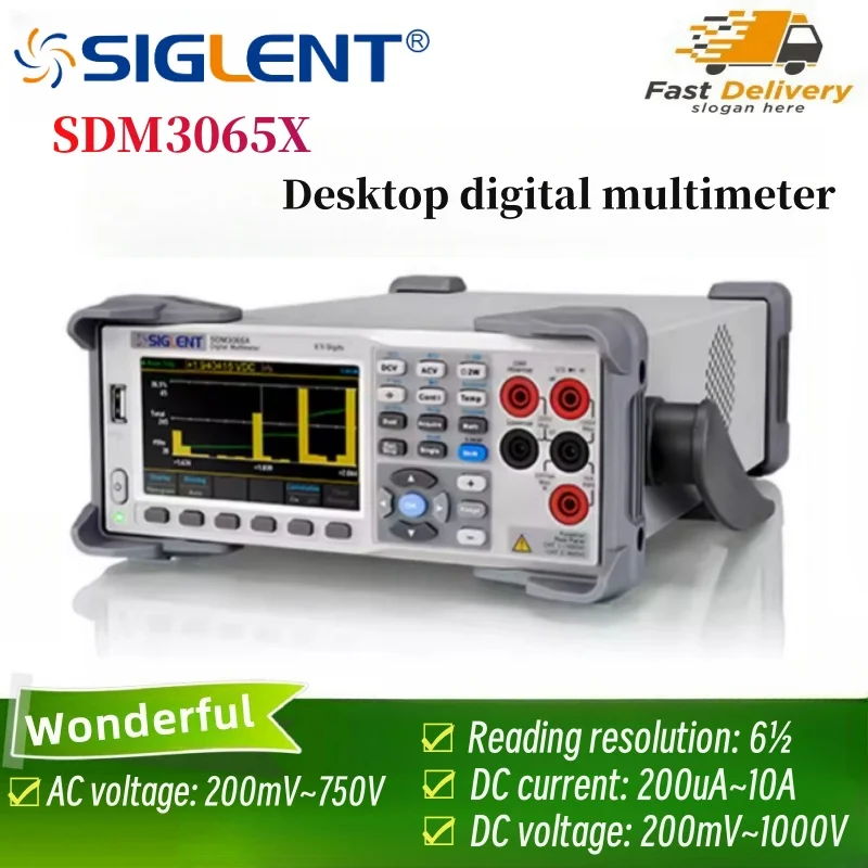 

Цифровые мультиметры SIGLENT SDM3065X, 6 цифр, с двумя дисплеями