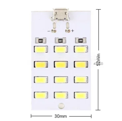 ตัวเลือกสินค้า แผงไฟ LED 20 ดวง USB สำหรับไฟฉุกเฉิน