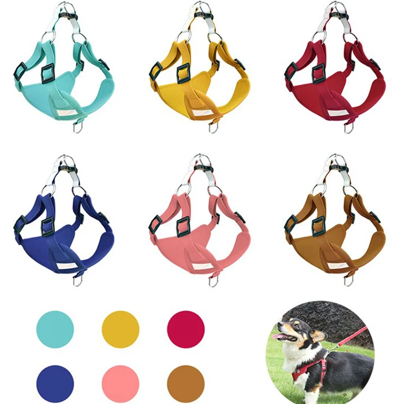 

Reflective Pet Dog Harness With Leash Soft Breathable Durable Harnesses Vest Set For Small Medium Dogs Outdoor Dog Cat Supplies