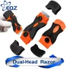 Dual-Head Handle Glue Razor Scraper Plastic Metal Blades for Mobile Phone Screen Tablet Car Glass Cleaner Remover 1