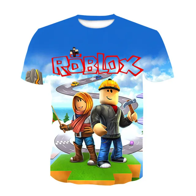 2023 Robloxing Kid T-shirt Boys Game Sports T-shirt Child Cartoon