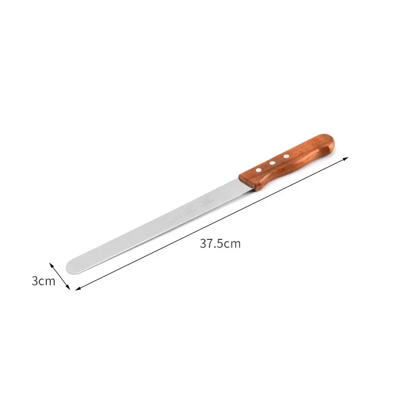 Cake knife 10/12/14 inch long cutter serrated bread stainless steel loaf slicer