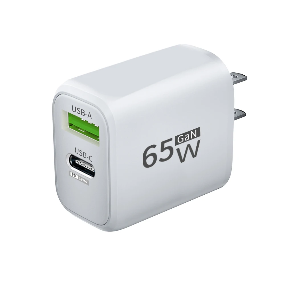 Ładowarka USB 65W GaN Type C Szybkie ładowanie PD Zasilacz Quick Charger 3.0 Do iPhone 15 Xiaomi POCO Samsung Oneplus
