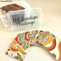 100 Envelope Challenge Box Set, Easy And Fun Way To Save $10,000 Money, Envelopes Money Saving Challenge, Savings Challenges 2