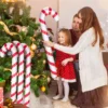 90cm Christmas PVC Inflatable Balloon Cane Toys Kids Inflatable Candy Cane Balloons Indoor and Outdoor Holiday Decoration Props 5