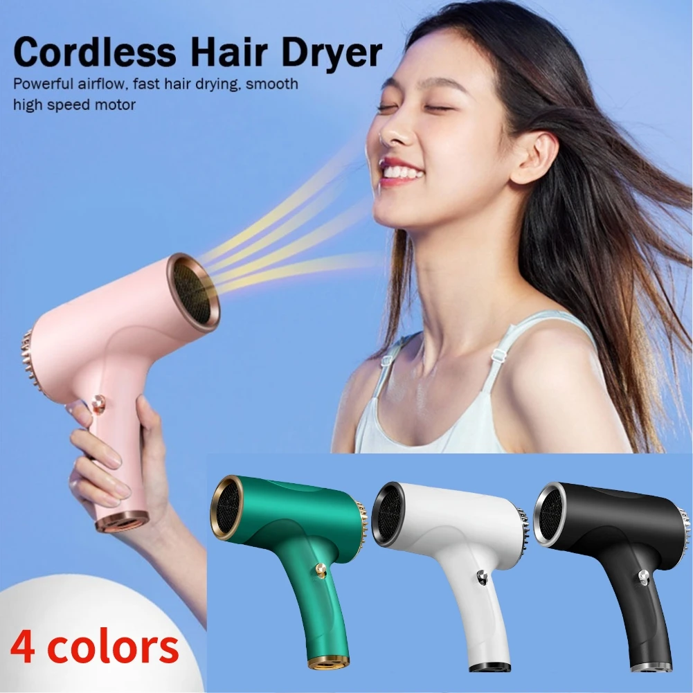 500WPortableHairDryer2600mahColdwindCordlessLonicHairDryer