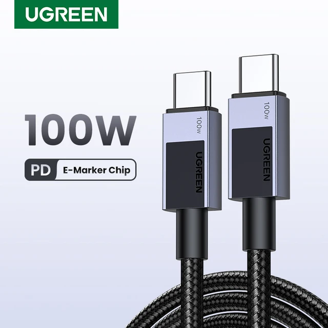 UGREEN USB C to USB Type C 100W Fast Charging For MacBook iPhone 17 16 15 iPad Samsung S25 Xiaomi PD Fast Charging 100W 5A USB C