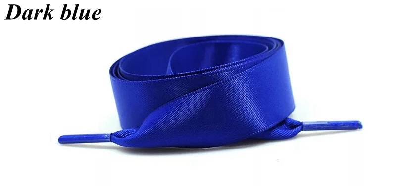 Seidensatin-Schnürsenkel, 2 cm Breite, flaches Band, Schnürsenkel, Stiefel, Damen-Turnschuhe, Schnürsenkel, 22 Farben, Länge 80 cm, 100 cm, 120 cm, 140 cm – Detail 15
