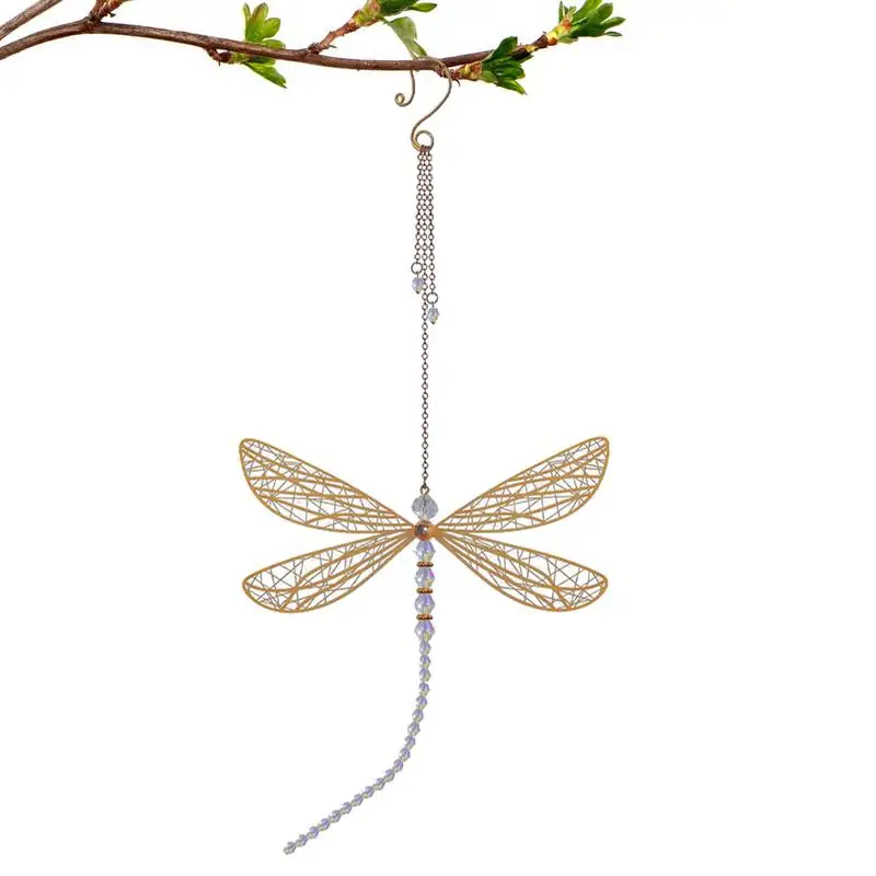 

Small Dazzling Dragonfly Sun Catcher Dragonfly Sun Catcher Window Room Decoration For Car Wall Porch Room Bedroom Window Living