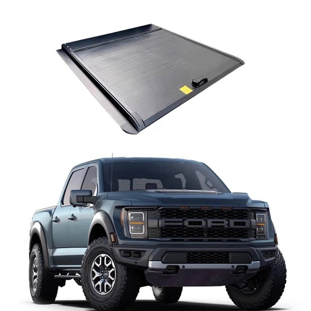 

Truck retractable roller shutter lid Pickup bed tonneau cover for ford f150 F-150 dodge ram1500 gmc hilux revo ranger