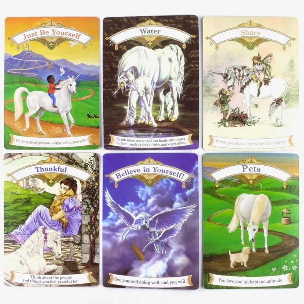 Magical Unicorn Oracle Leisure Cards Party Board Game Fortune-telling Prophecy Tarot Deck 4