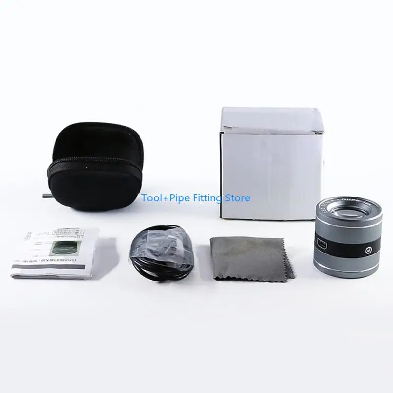 F92B 스케일 LED UV LIGHT 10X HANDHELD FULL METAL LOUT SHINIFIER가있는 확대 유리