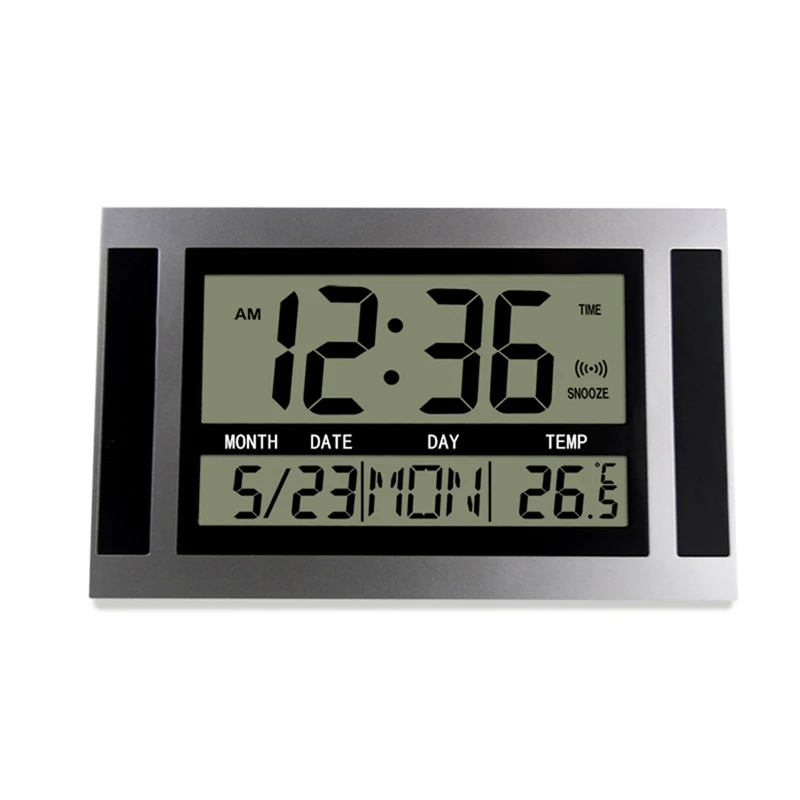 Digital Table Clock Wall Temperature Large Digital Wall Clock