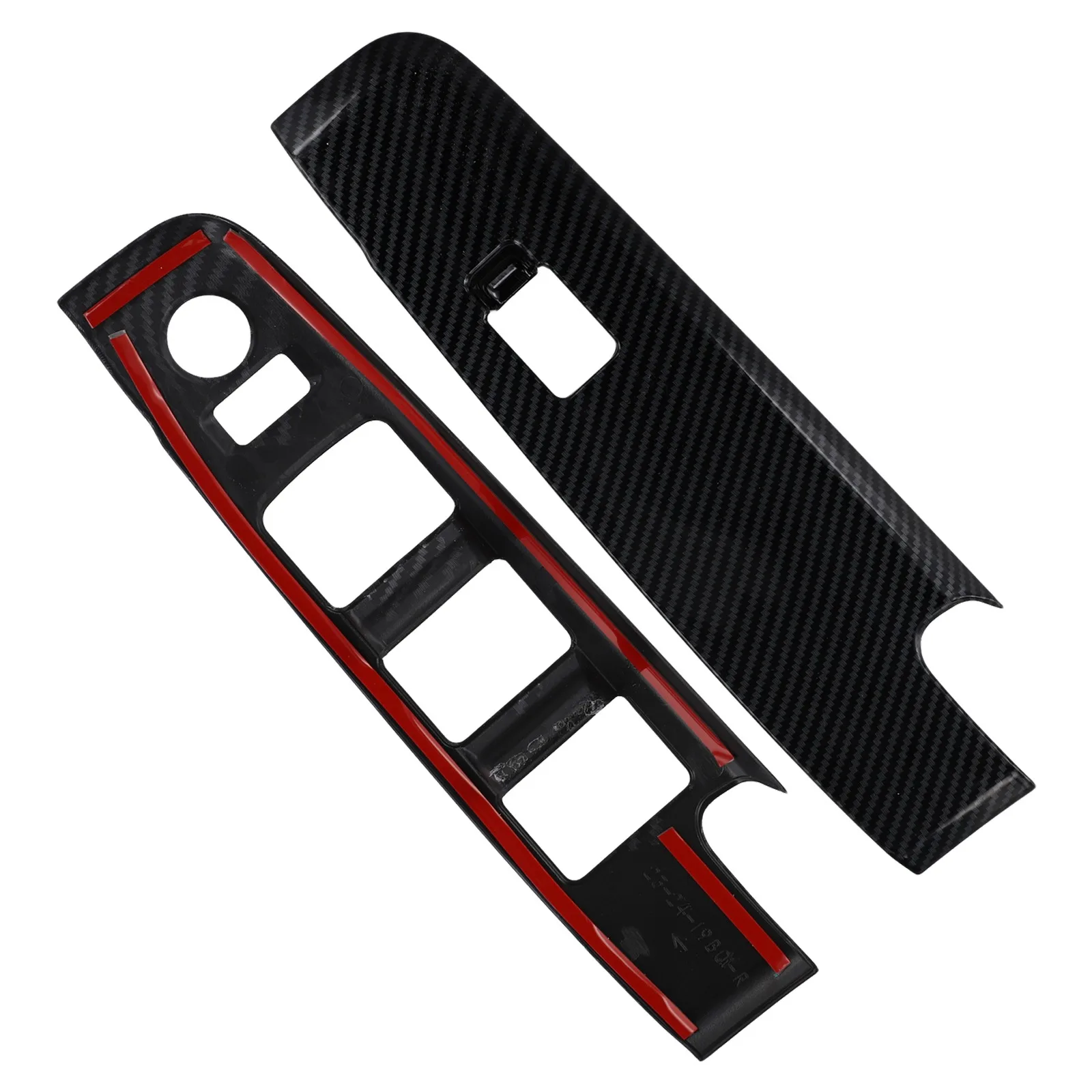 Cubierta De Panel De Interruptor De Elevalunas En Fibra De Carbono Para Mitsubishi Lancer Evolution X 2008-2014
