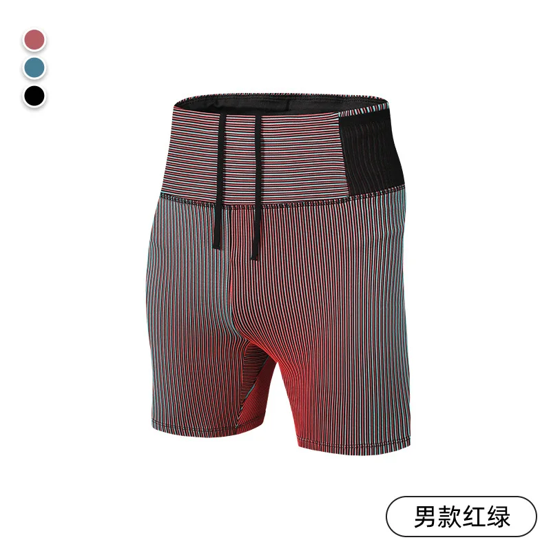 Compression Shorts Gym Man Double Deck Sports Fitness Shorts Male Sportswear Women Yoga Workout Marathon Sporty Running Bodybuilding Shorts