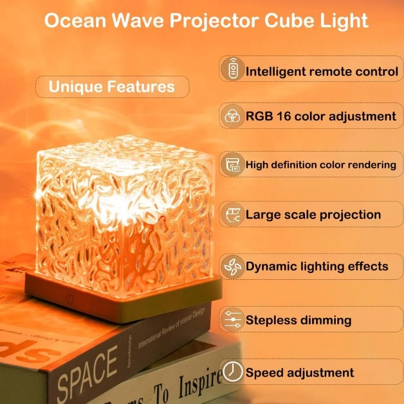 Dynamic Water Ripple Projector