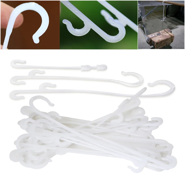 Fehér J Alakú Gyümölcs Cseresznye Paradicsom Fülhorog Zöldség Növényi Tartó Szőlő Rögzítő Klipek Rácsos Rögzített Eszköz Kert Hozzáigazítás