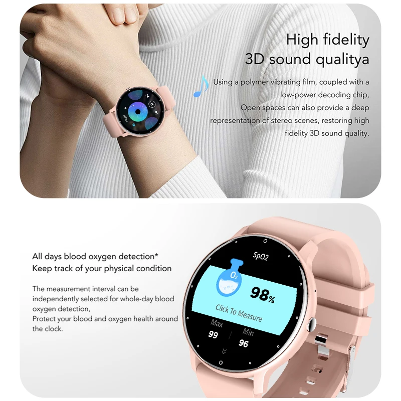 Waterproof Bluetooth Smartwatch for Fitness and Health