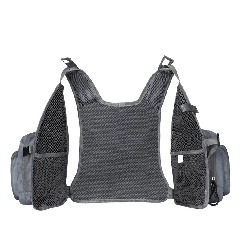 Fishing Vest Outdoor Fly Fishing Vest Ultra Lightweight Portable Chest Pack One Size Fits Most for Men and Women
