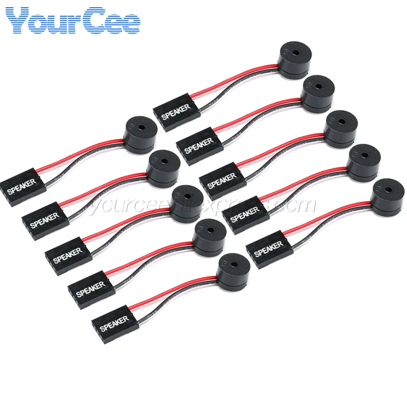 10pcs/1pc Mini Plug Speaker Motherboard Sounder Buzzer Board Beep Alarm Speaker For PC Interanal BIOS Computer Onboard Case