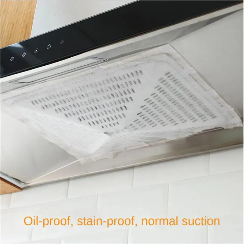 1/5PCS Oil-proof Filter Range Hood Anti-oil Filter Household Kitchen Accessories Oil-absorbing Cotton Quick Cleaning Kitchen